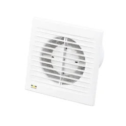 Hot EL 600 TH badventilator, fugtstyring, timer, Ø100 mm, hvid Duka|Badeværelsesventilatorer