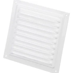 Hot jalousirist, 125x125 mm, hvid Ventilationsriste|Duka