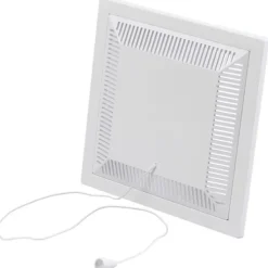 Clearance klapventil, 150x150 mm, åben model, hvid Ventiler|Duka