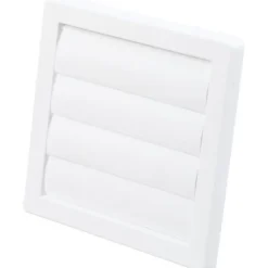 Outlet lamelventil, Ø100 mm, 180x180 mm, Ventiler|Duka