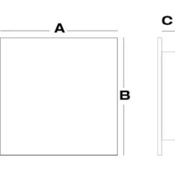Outlet lamelventil, Ø100 mm, 180x180 mm, Ventiler|Duka
