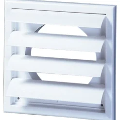 Best lamelventil, Ø125 mm, 188x188 mm, hvid Ventiler|Duka