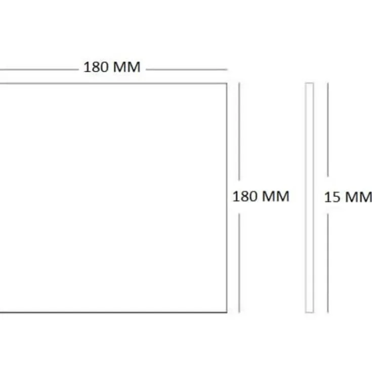 Outlet lamelventil, 180x180 mm, Ventiler|Duka