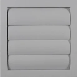 Outlet lamelventil, 150x150 mm, til murgennemføring, Ventiler|Duka