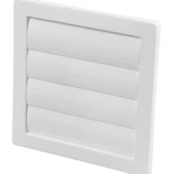 Outlet lamelventil, 150x150 mm, til murgennemføring, Ventiler|Duka