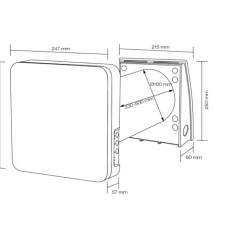 One Pro 50 S ventilator med varmegenvinding, Ø160 mm, wi-fi, Varmegenvinding|Duka
