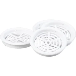Online skabsrist type 61.1 , Ø43 mm, 4 stk, hvid Ventilationsriste|Duka