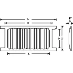 Best sokkelrist, 65x230 mm, aluminium Ventilationsriste|Duka