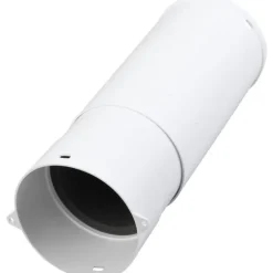 Discount teleskoprør, Ø105 mm, 260-400 mm, lydisoleringsmåtte, hvid Duka|Kanaler & Rør