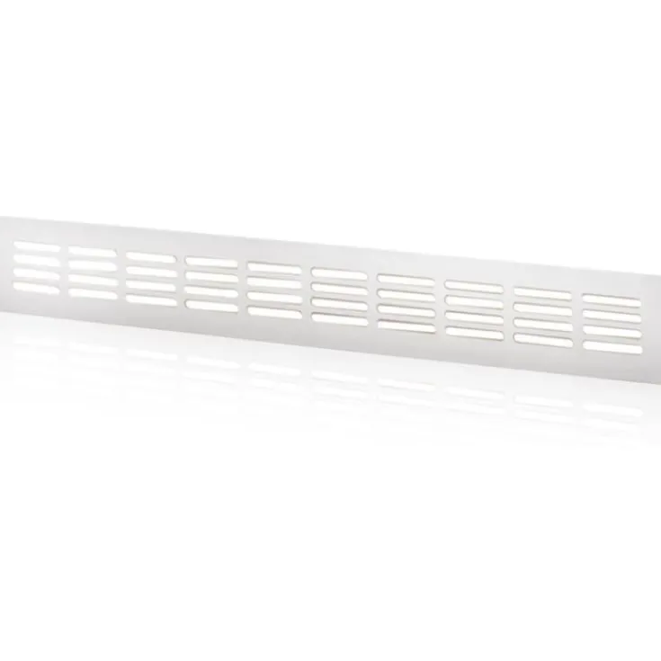 Outlet ventilationsrist, 400x60 mm, hvid Ventilationsriste|Duka