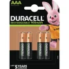 Outlet AAA genopladelige batterier, 4 stk. Batterier|Duracell