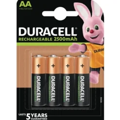 Best AA genopladelige batterier, 4 stk. Batterier|Duracell