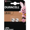 LR44 batterier, 2 stk. Batterier|Duracell
