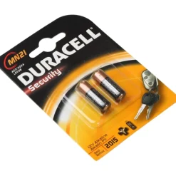 Outlet Security MN21 batterier, 2 stk. Batterier|Duracell