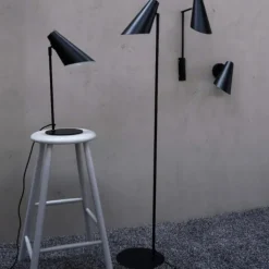 Cale gulvlampe, sort Gulvlamper|Dyberg Larsen