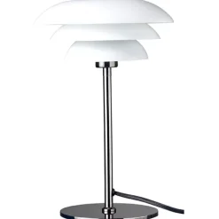Clearance DL20 bordlampe, krom/opal Bordlamper|Dyberg Larsen