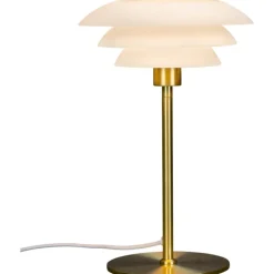 Online DL20 bordlampe, messing/opal Bordlamper|Dyberg Larsen