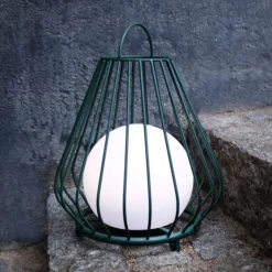 Evesham solcelle lanterne, grøn, Udendørs Bordlamper|Solcellelamper