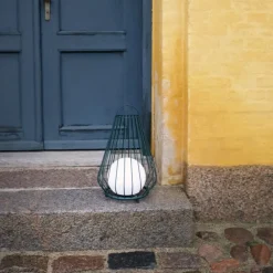 Clearance Evesham solcelle lanterne, grøn, Udendørs Bordlamper|Solcellelamper