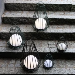 Clearance Evesham solcelle lanterne, grøn, Udendørs Bordlamper|Solcellelamper