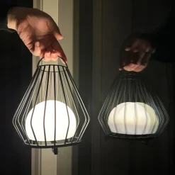 Outlet Evesham solcelle lanterne, sort, Udendørs Bordlamper|Solcellelamper