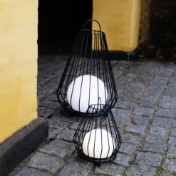 Online Evesham solcelle lanterne, sort, Udendørs Bordlamper|Solcellelamper