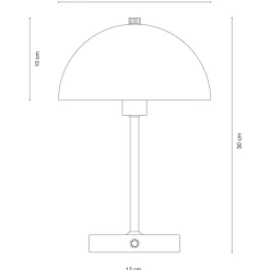 Clearance Stockholm genopladelig bordlampe, Genopladelige Lamper