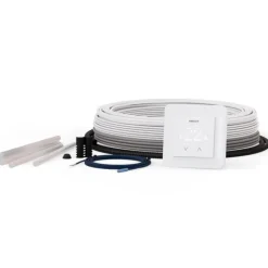 Outlet gulvvarmesæt med varmekabel & termostat, bluetooth, 1380W, 124 meter Varmekabler & Frostsikring