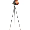 Sale Chester gulvlampe, sort/kobber Gulvlamper