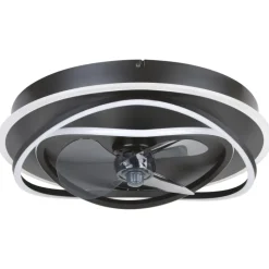 Discount Namori ventilator med lys, sort Loftventilatorer