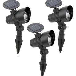 Clearance solcelle spotlamper, 3 stk. Solcellelamper|Havelamper