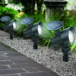 Clearance solcelle spotlamper, 3 stk. Solcellelamper|Havelamper