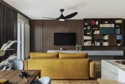 Outlet Tunitas ventilator med lys, sort Loftventilatorer