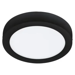 Online Z Fueva Bath plafond, sort, Ø21 cm Indendørs Belysning