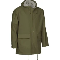Discount Eka Outdoor regnjakke PU/PVC, oivengrøn, tr. Regntøj