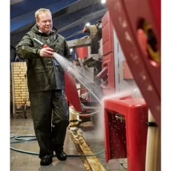 Discount Eka Outdoor regnjakke PU/PVC, oivengrøn, tr. Regntøj
