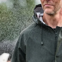Discount Eka Outdoor regnjakke PU/PVC, oivengrøn, tr. Regntøj