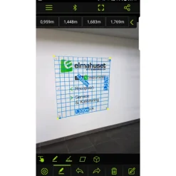 Laser 1 afstandsmåler med bluetooth Tommestok & Afstandsmålere