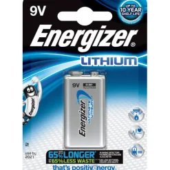 Discount 9V batteri, 1 stk. Batterier