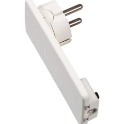 Hot EVOline flad stikprop, hvid Stikpropper