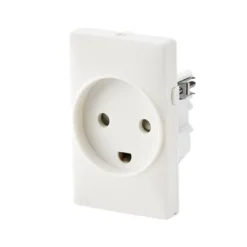 Clearance Curveline stikkontakt med jord, 1,5 modul, Stikkontakter