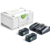 Best Energi-Set Sys 18V batterisæt, med lader, 2 x 5,0Ah Batterier & Opladere