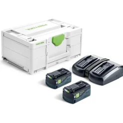 Best Energi-Set Sys 18V batterisæt, med lader, 2 x 5,0Ah Batterier & Opladere