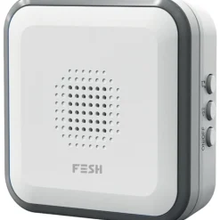 Clearance Foss Fesh Smart dørklokke med video, wifi, sort/hvid Dørklokker