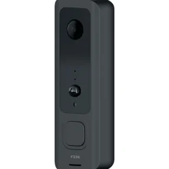 Clearance Foss Fesh Smart dørklokke med video, wifi, sort/hvid Dørklokker