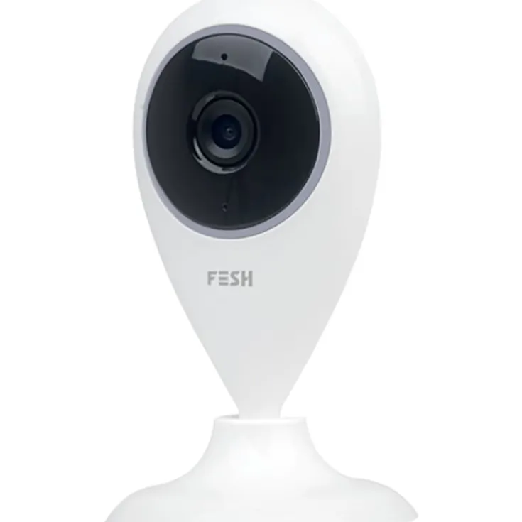 Discount Foss Fesh Smart overvågningskamera, indendørs, livevideo, hvid Alarmsystemer & Tyverisikring