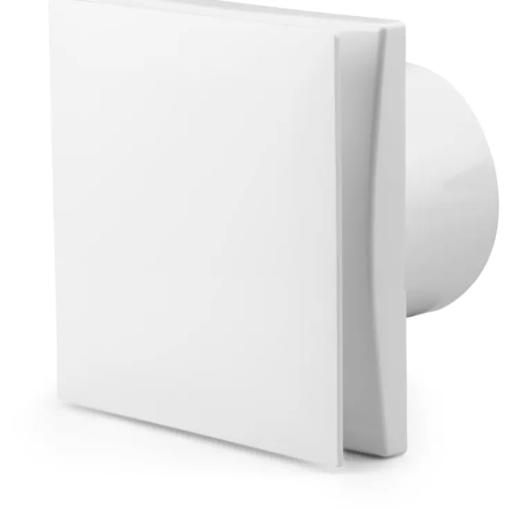 Discount 100 badventilator, Ø100 mm, hvid Badeværelsesventilatorer