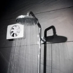 Outlet Intellivent 2.0 badventilator, fugtstyring, timer, Ø100 mm, Badeværelsesventilatorer