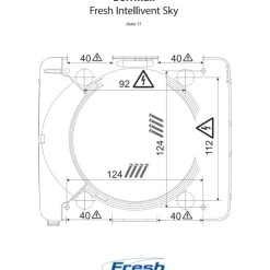 New Intellivent SKY badventilator, app styring, Ø100 mm, hvid Badeværelsesventilatorer