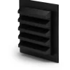 Outlet jalousirist, 115x115 mm, sort Badeværelsesventilatorer
